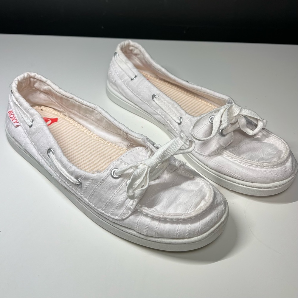 Roxy White Boat Shoes